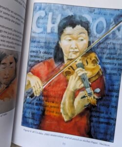 Watercolour portrait of Aiko Goto
