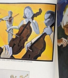 Cellists on Yellow