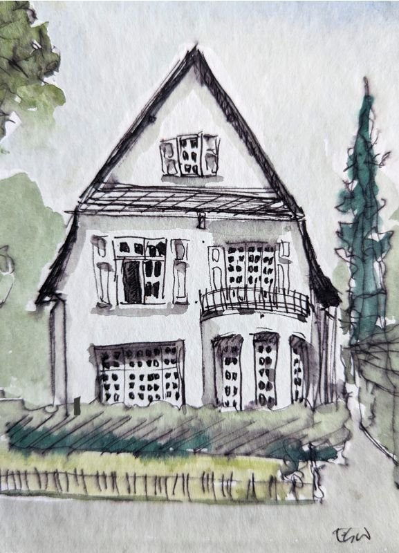 Traditional house near Klovensteen