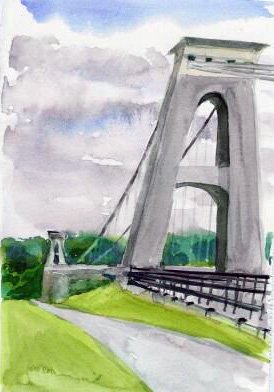 Pylons of the Clifton suspension bridge 