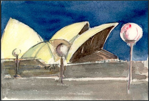 Sydney Opera House at night