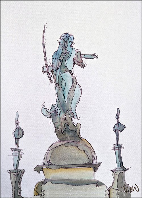Sculpture on Hamburg Town Hall (Rathaus)
